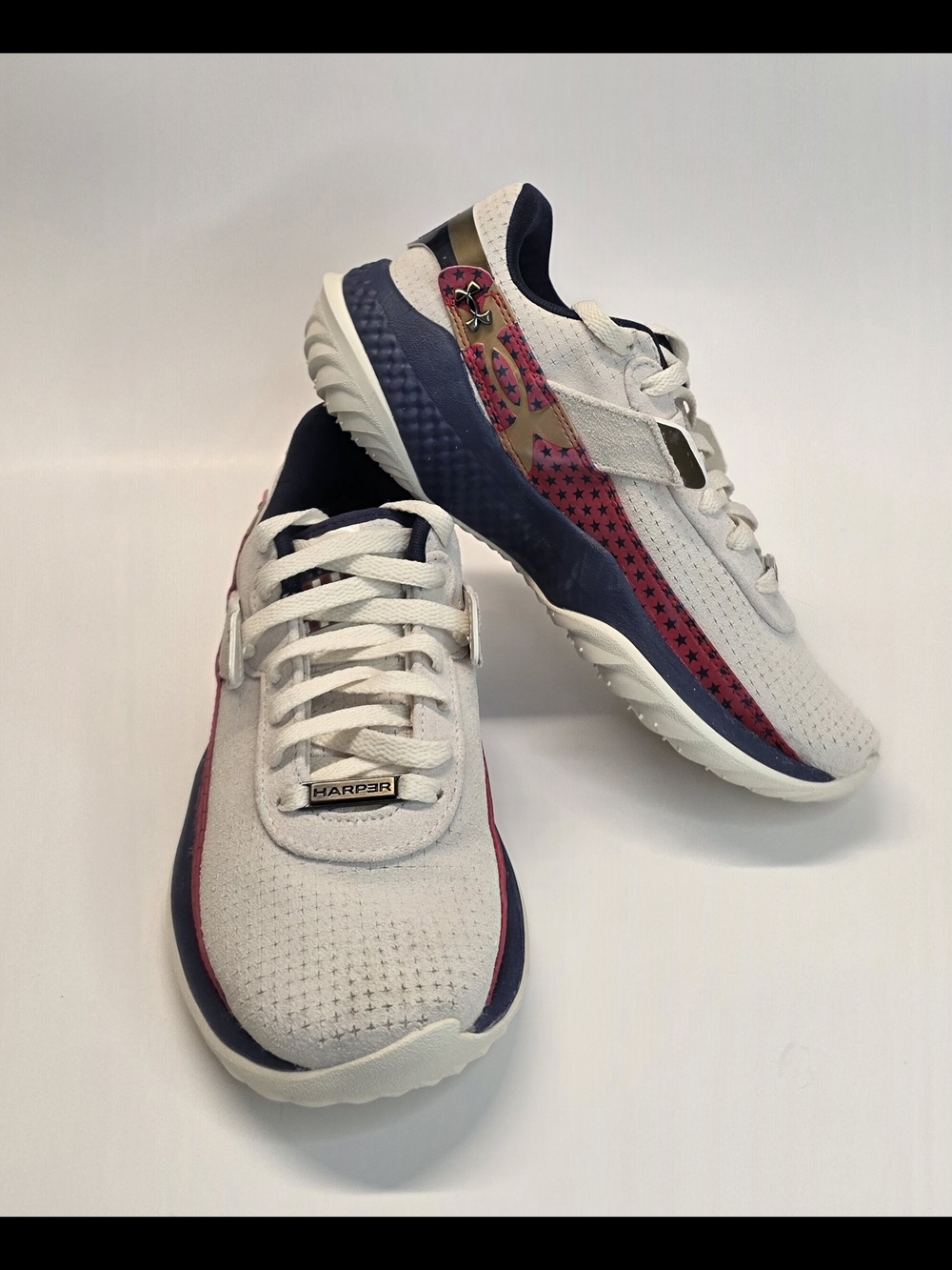Brand-New Under Armour Men's Harper 10 Pro Turf LE USA Baseball Shoes Men's 6.5 - Picture 6 of 10